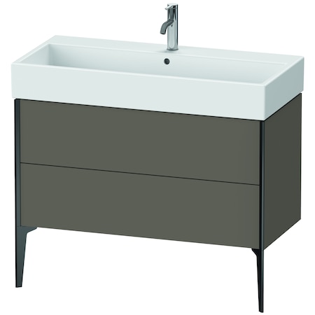 Duravit Xviu Floor Standing Vanity Unit Flannel Gray Satin Matt XV45370B290